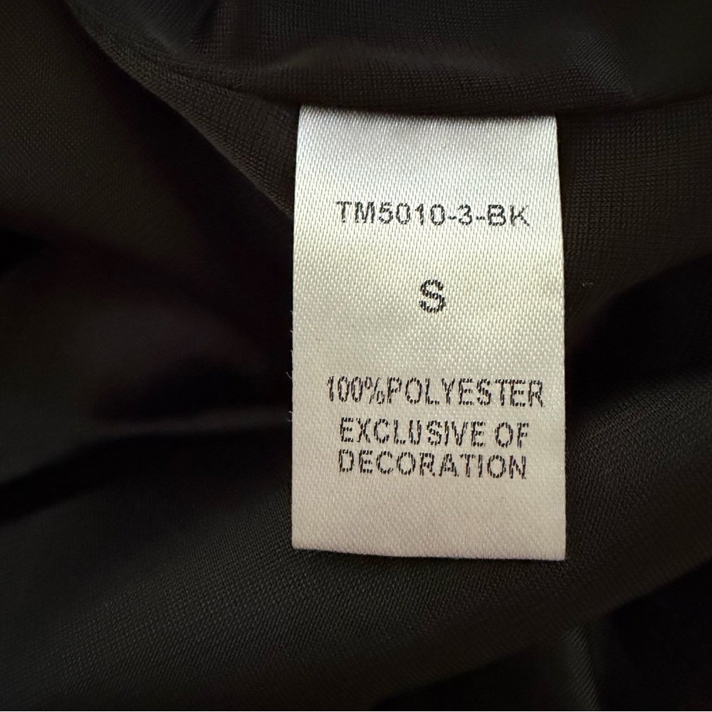 THML Black Geometric Smocked-Top Sleeveless Shift Dress Small - Picture 9 of 10